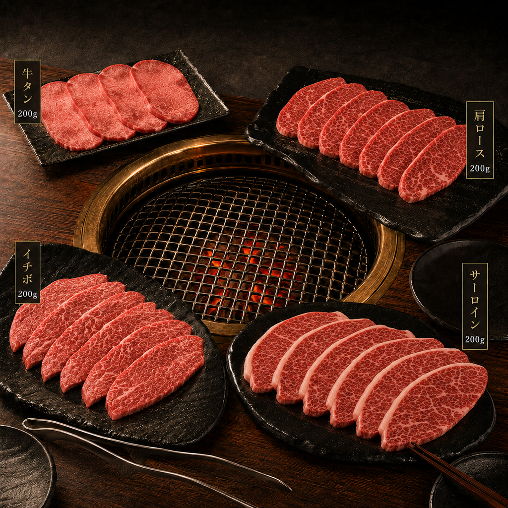 【送料無料】800g アルゼンチン産牛肉【焼肉食べ比べ4種セット】